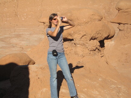 Kaylyn takes a picture
